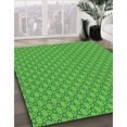 thumbnail image 3 of Ahgly Tapis Rectangulaire Lavable en Machine Intérieur Transitionnel Vert Néon, 2 Pieds x 3 Pieds, 3 of 7