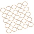 thumbnail image 2 of KAKOWELY 100PCS DIY Jewelry Accessories Embossing Jump Ring Delicate Embossing Ring Single Twisted Lines Loop Ring Buckle Ring Jewelry Connecting Ring for Jewelry Making (KC Golden), 2 of 5