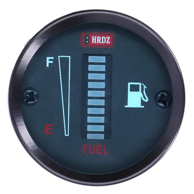 Jauge de Carburant LED, Jauge de Carburant Pratique, DC 12V Réglable pour Moto Automobile