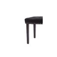 thumbnail image 2 of Cabara Tufted Fabric Bench (Black), 2 of 3