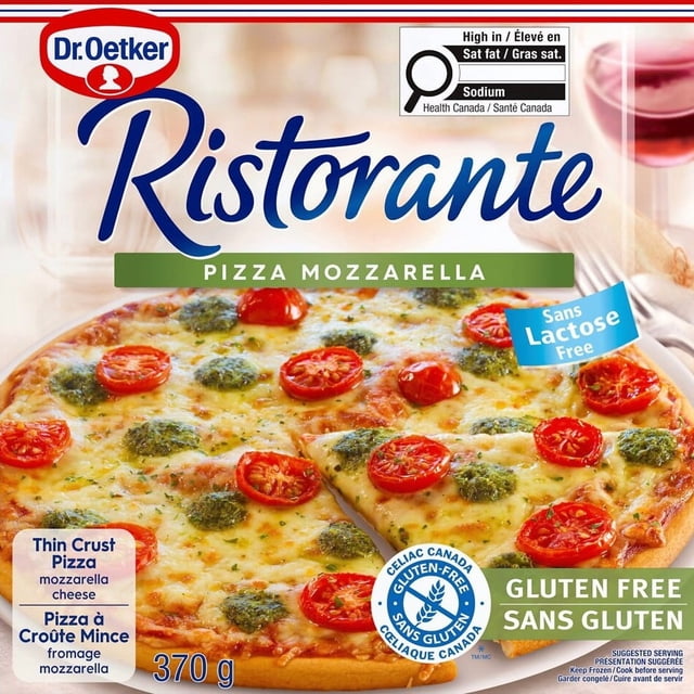 Dr. Oetker Ristorante Gluten & Lactose Free Mozzarella Pizza, 370 g