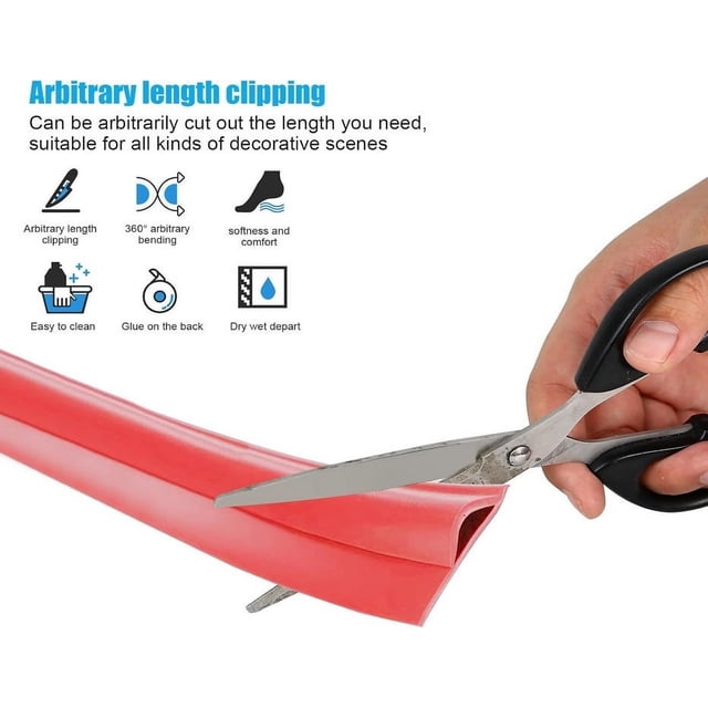 EGNMCR New Floor Edging Strip Self-adhesive Carpet Edging Strip 1m Style Edge banding