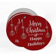 thumbnail image 2 of Inkdotpot Pack Of 100 Merry Christmas & Happy Holiday Favor Paper Tags Craft Real Silver Foil Hang Tags, 2 of 6