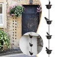 thumbnail image 1 of BKER Mobile Birds On Cups Rain Chain For Outside Rain Chains For Gutters Downspouts Dark Bronze, 1 of 5