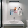 thumbnail image 3 of Adorable Bear Hug No Drill Wall Mounted Toothbrush Holder Bathroom Organizer With Toothpaste Shelf and Drying Rack, 3 of 3