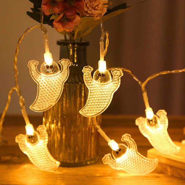Halloween Lights 9.84FT 20 LED Battery Operated String Lights Cute For Window Indoor Outdoor Decor Halloween Party Decorations