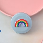 LSLJS 1.5M Tape Measure Inch Cm Round Tape Automatic Retractable Soft Colorful Ruler Plant Automatic Telescopic Measuring Tape Measuring Body Circumference, Home Accessories