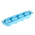 thumbnail image 4 of Ice Cubes 4-Cell Spherical Ice Cube Tray with Lid Ice Balls for Drinks and Desserts(Orange Color,1-Piece) Rkxzt, 4 of 6