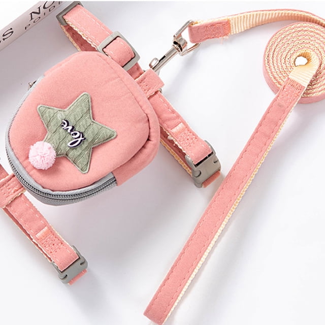 LSLJS Dog Harness for Small Dogs, Adjustable No Pull Harness for Small Dogs Comfort Reflective Small Dog Harness and Leash Set, Puppy Dog Vest Harness for Small Medium Dogs With Traction Rope