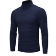 thumbnail image 1 of Pull Col Montant en Coton pour Hommes Gris Clair 3TG, 1 of 4