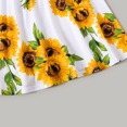 thumbnail image 3 of PatPat PatPat 1 PCS Family Matching Solid Spaghetti Strap Splicing Sunflower Floral Print Dress For Teenager/Girl, 3 of 6