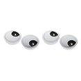thumbnail image 1 of Thinsony 2Pcs 60mm Computer Desk Table Grommet Cover Port Wire Cable Hole Silver 2Set, 1 of 6