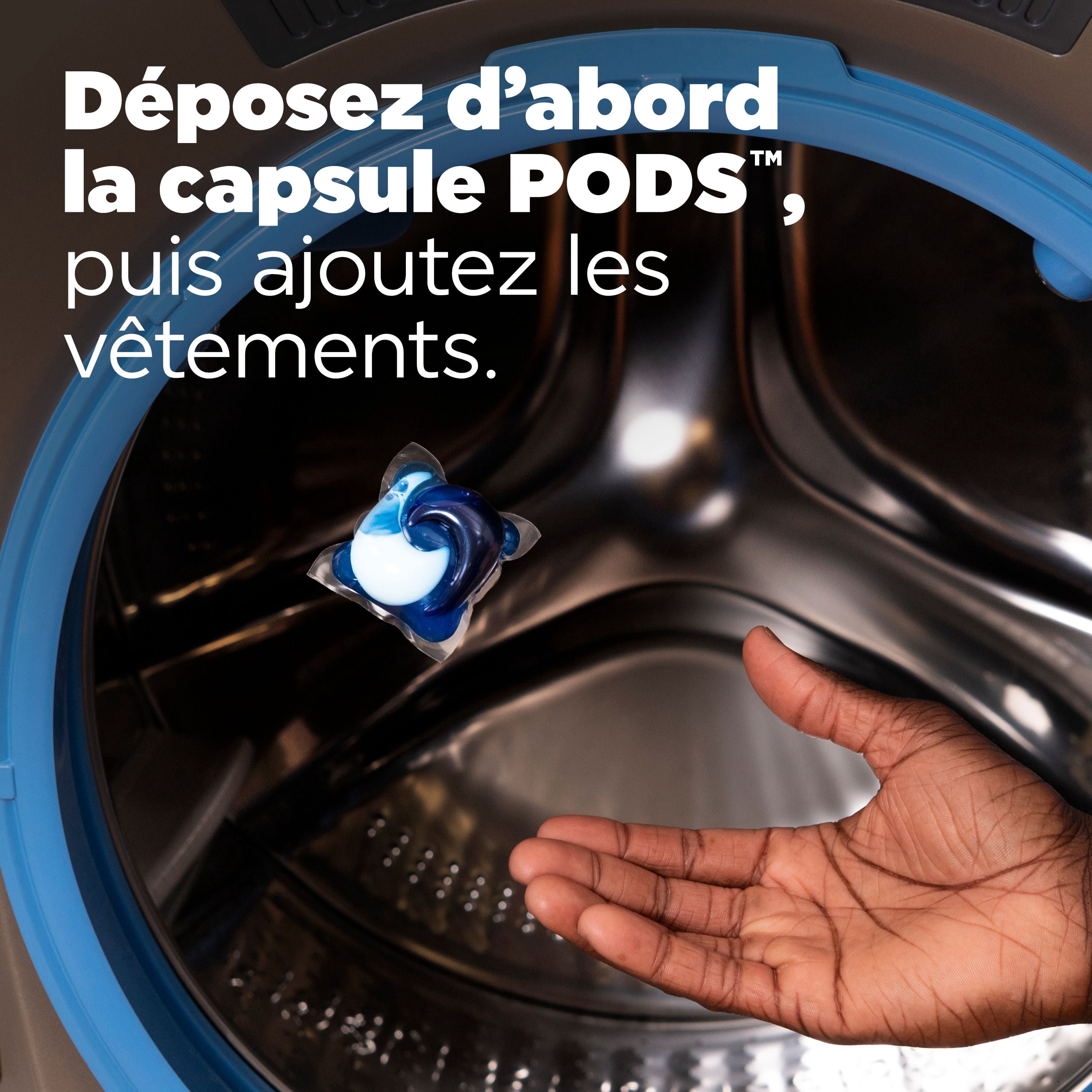 Tide Propreté Hygiénique Power PODS Capsules de Détergent à Lessive, Parfum Original, Élimine la Saleté Visible et Invisible, Capsules de Savon à Lessive Détergent, 45 Unités
