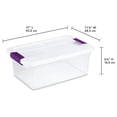 thumbnail image 3 of Sterilite Bac de Rangement Empilable en Plastique de 15 Pintes avec Couvercle (Lot de 36), 3 of 11