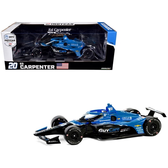 Dallara IndyCar #20 Ed Carpenter "Guy Care" Ed Carpenter Racing "NTT IndyCar Series" (2024) 1/18 Diecast Model Car by Greenlight
