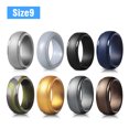 thumbnail image 1 of Men Women Silicone Ring - 8pcs/4PCS, Flexible & Durable Silicone Wedding Bands, Comfortable Fit, Skin Safe - 8/4 Colors Silicone Wedding Rings Perfect Gift for Anniversary Birthday, Size 8 9 10 11 12, 1 of 7