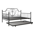 thumbnail image 2 of DHP Lucie Metal Daybed Full/Twin Size Frame in Black, 2 of 11