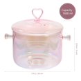 thumbnail image 2 of CUITING Glass Saucepan Food Cooking Pots with Lids Pans Stove Pink, 2 of 6