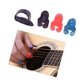 thumbnail image 3 of Kit d'Accessoires pour Guitare Celluloid Comprend 20 Pcs Protecteurs de Doigts en Silicone + 10 Pcs Pics pour Guitare + 4 Pcs Pics Pouce & Doigt + Support de Pic + 2 Pcs Clips de Page Musicale avec, 3 of 7