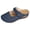 B Blue, variant on Women's Close Toe Platform Sandals Floral Cutout Adjustable Hook Loop Slip On Wedge Clogs Mules Beach Slide White Size 8
