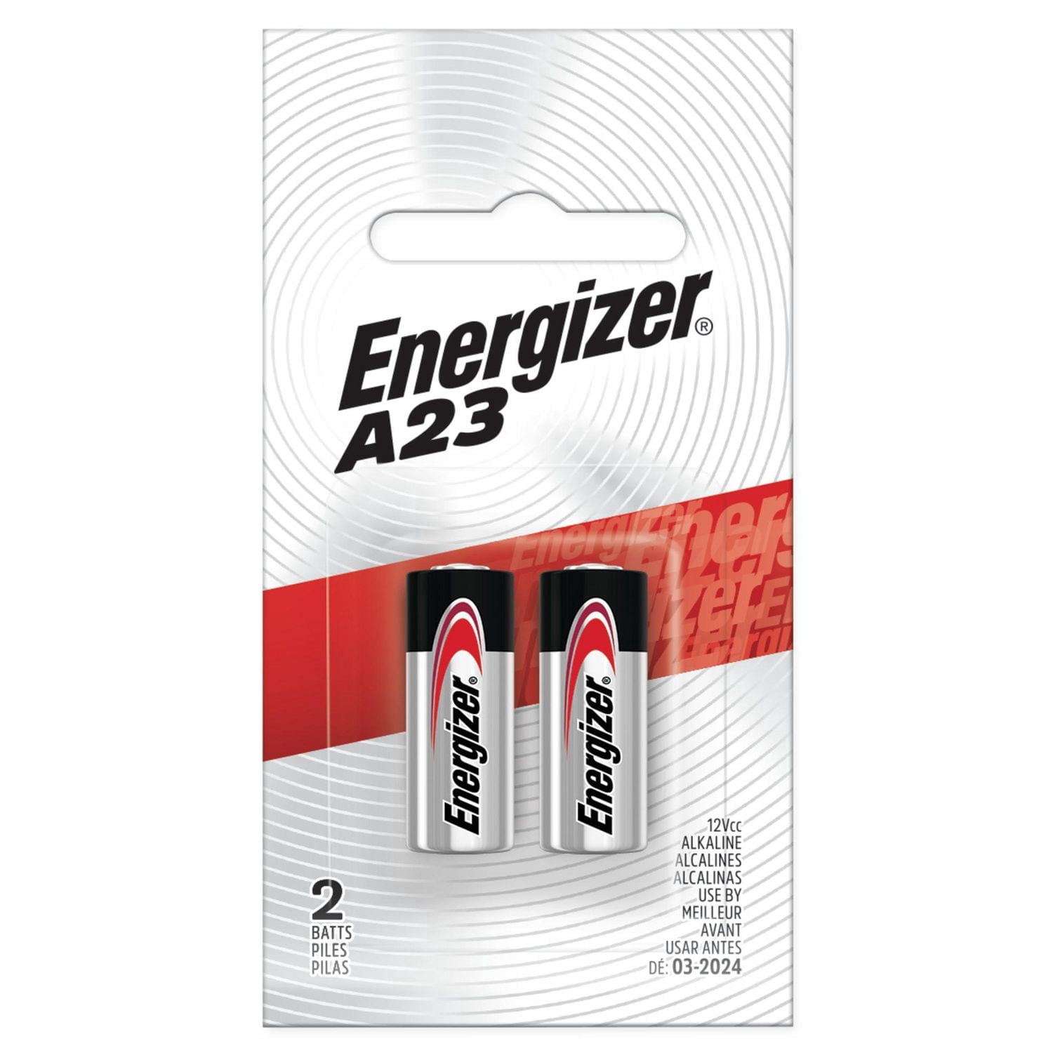 Piles Energizer A23, emballage de 2
