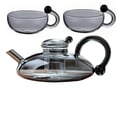 thumbnail image 2 of TIMIFIS A Kettle Heated Teapot High Borosilicate Glass Rats Tail Pot +2 Rats Tail Cups Kitchen Appliances, 2 of 7