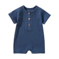 thumbnail image 1 of Birdeem Barboteuse T-Shirt à Manches Courtes Uni pour Tout-Petits Filles Garçons, 1 of 4
