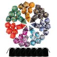 thumbnail image 1 of 49 PCS Double-Colors Polyhedral Dice For Dungeons And Dragons Table Games, 1 of 7