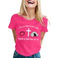 thumbnail image 1 of LUOGENLI T-shirts pour Femme pour Femmes T-Shirt Décontracté à Imprimé de Lettres Col Rond Manches Courtes T-Shirt Plusieurs Couleurs T-shirts pour Femmes T-shirts Graphiques Fête de la Saint-Patrick S, 1 of 5