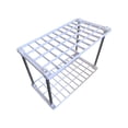 thumbnail image 3 of QTOCIO Living 4 Shelf Shelf Ventilated Light Duty Storage Home Organizer With AShelves Basement White, 3 of 4
