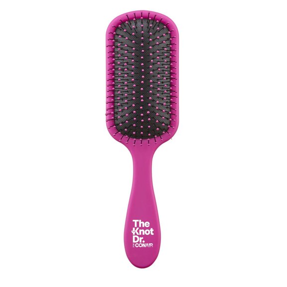 Conair Pro Brite Flexalite Detangling Brush, 212 Bristle Count, Pink/Black, 1 Pk