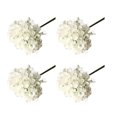 thumbnail image 1 of Wweixi 4pcs Cloth Wedding Artificial Flowers Artificial Artificial Peony Hydrangea Vase Artificial Flower white 1Set, 1 of 6