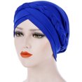 thumbnail image 1 of Bangcool Turban Headwrap Twisted Braid Elastic Beanie Headwrap Hair Loss Cover Sleep Cap, 1 of 8
