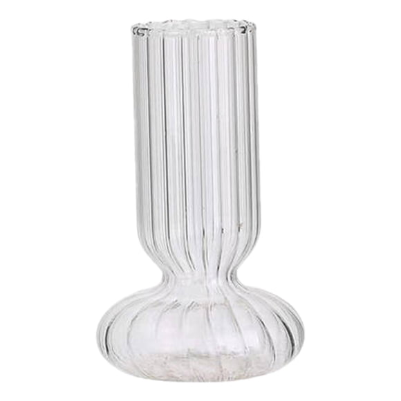 HomArt Glass Bulb Vase Tall Clear Cultivating Bulbs Unique Shape High Quality Glass Green Thumbs