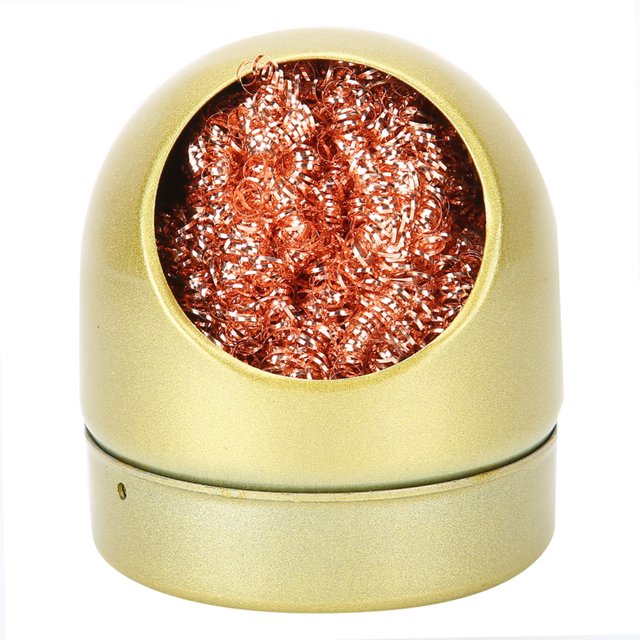 Multifunction Soldering Iron Tip Cleaner, Sturdy Quality Cleaning Wire Ball, For Wire Ball Iron Tip For Soldering Tip Cleaning Black,Gold