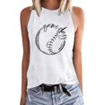 thumbnail image 2 of LSLJS Womens Crew Neck Tank Tops Women Floral Printing Tank Fit Round-Neck Sleeveless Block Shirts Tunic Tee Tops, 2 of 5