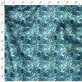 thumbnail image 4 of Soimoi Green Modal Satin Fabric Tropical Leaves Printed Craft Fabric by the Yard 42 Inch Wide, 4 of 5