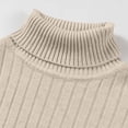 thumbnail image 3 of fatyb Chandail pour Hommes à Col Roulé Décontracté Tricoté Extensible à Manches Longues Hauts Chauds d'Automne Hiver pour Hommes, 3 of 5