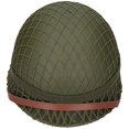 thumbnail image 2 of Casque Vert Army Perfect WWII US Army M1 Casque Classique de la Seconde Guerre Mondiale avec Filet et Courroie de Menton, 2 of 8