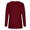 thumbnail image 4 of Yuyuzo Tunique Ou Hauts à Porter avec des Leggings pour Femmes, T-Shirts Décontractés à Manches Longues à Col Rond, T-Shirt Torsadé à l'Avant, Blouse, 4 of 5