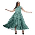 thumbnail image 3 of Moomaya Robes à Étages en Rayonne pour Femmes Imprimées Col Classique Robe-Chemise Femmes, 3 of 4