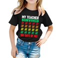 thumbnail image 1 of Hauts pour Filles Décontractés Imprimés Col Rond Manches Courtes pour Filles - et T-Shirts Confortables pour un Usage Quotidien, 1 of 6