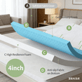 thumbnail image 4 of Anykoon Twin Size 4 Inch Gel Memory Foam Sofa Bed Mattress Cushion, CertiPUR-US & OEKO-TEX Certified, Medium Firm, 4 of 7