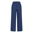 thumbnail image 5 of VEKDONE Womens Linen Long Pants Blue S, 5 of 5