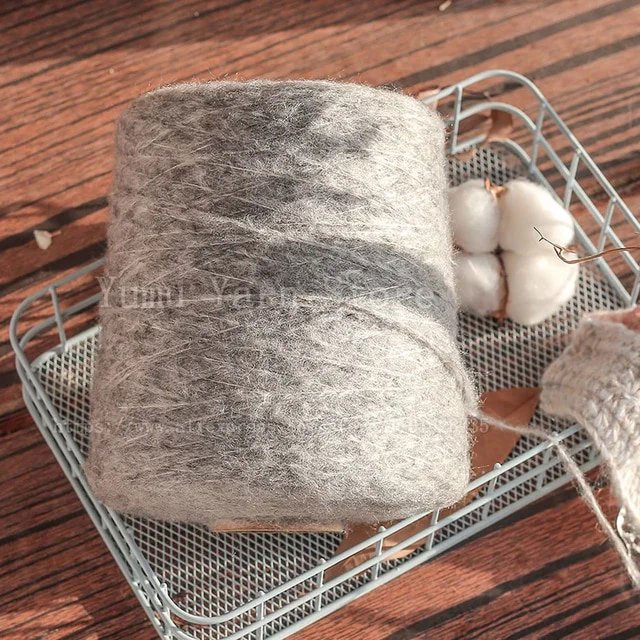 500G/Ball Multicolor Soft Mohair Yarn For Hand Knitting Woollen Acrylic Long Fluffy Crocheting Thread DIY Sweater Fall Winter