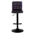 thumbnail image 3 of Bronte Living Leatherette Bar Stool with Adjustable Height, 360 Swivel Design, Comfortable Mid-Backrest, Pedestal Base with Footrest for Kitchen, Pub - Series Clementine - Set of 2, 3 of 8