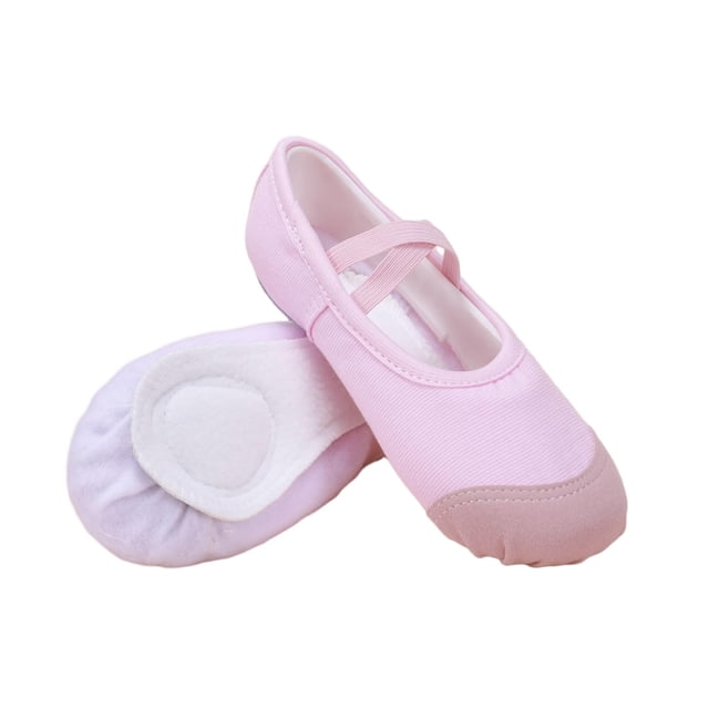 Children's Solid Color Dance Shoes Soft Sole Practice Shoes Elastic Laces Shaping Shoes Dance Shoes