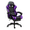 Violet, variante sur Wingomart Chaise de Jeu Ergonomique avec Repose-Pieds, Chaise de Jeu à Dossier Haut en Similicuir avec Lumière DEL RVB et Accoudoirs Réglables Hauteur Réglable Pivotante