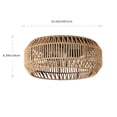 thumbnail image 2 of 2-Light Boho Flush Mount Ceiling Light, 15.55" Handcrafted Paper Rope Drum Ceiling Fixture, Farmhouse Close to Ceiling Light for Bedroom, Living Room, Hallway, 2 of 7
