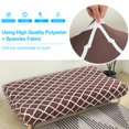 thumbnail image 4 of CHOK 2024 Futon Slipcover Armless Sofa Covers Stretch Sofa Bed Slipcover Protector Elastic (Light Gray Animal), 4 of 6